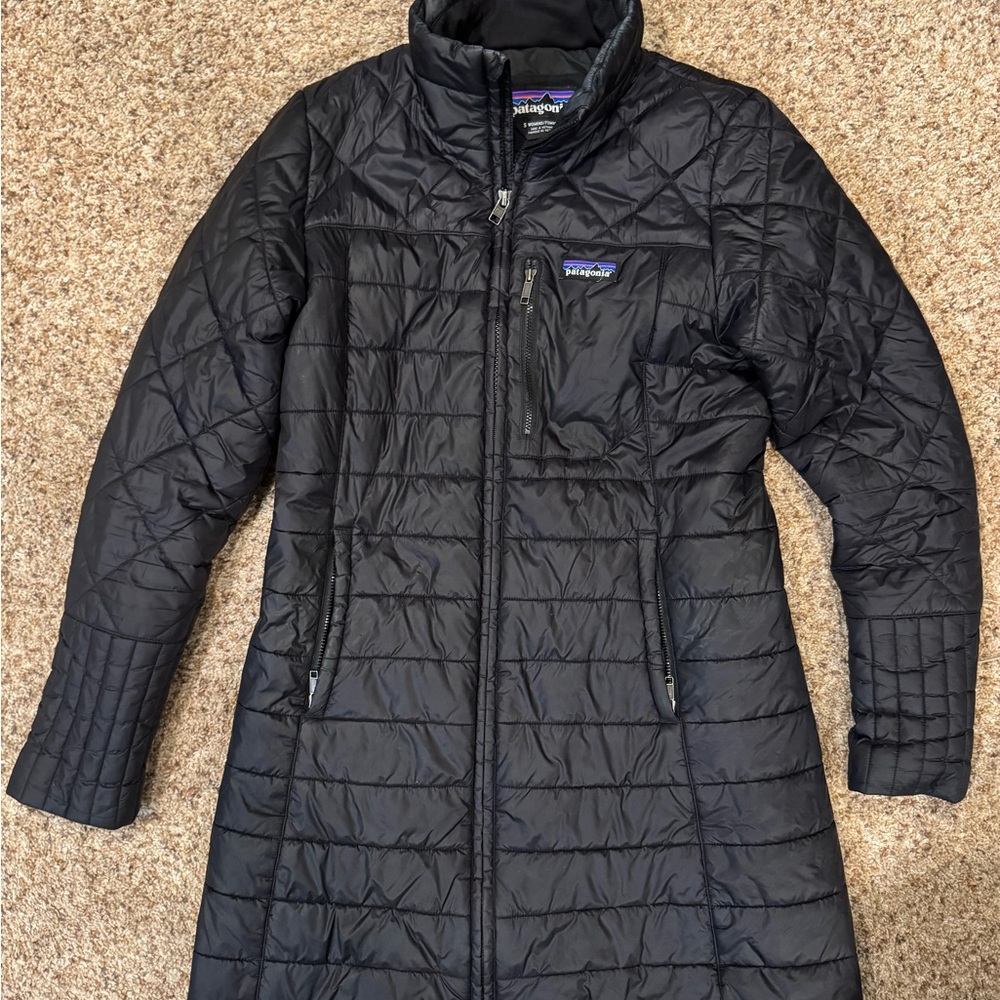 Patagonia Women's Black Long Puffer Coat